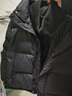 喬易倫假兩件立領羽絨服男冬季潮牌痞帥加厚上衣服2025新款男士冬裝外套 黑色 XL 曬單實拍圖