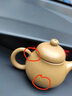 瓷牌茗 迷你紫砂茶壺指尖壺茶寵茶玩可養袖珍小茶壺功夫茶具配件茶盤(pán)擺件 段泥（葫蘆）指尖壺 曬單實(shí)拍圖
