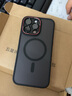 貝克拉 蘋(píng)果14promax手機殼磁吸充電鏡頭全包防摔超薄保護套磨砂高端男士簡(jiǎn)約女外殼 蘋(píng)果14Pro Max【黑邊磁吸】-英文鏡頭 曬單實(shí)拍圖