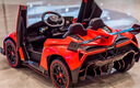 小熒星【蘭博基尼授權】?jì)和妱?dòng)車(chē)四輪遙控童車(chē)玩具汽車(chē)可坐人小孩寶寶 四驅軟胎【紅色】遙控搖擺皮座 曬單實(shí)拍圖