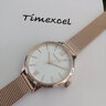 天伊（TIMEXCEL） 手表女士CHIC系列時(shí)尚粉盤(pán)學(xué)生白領(lǐng)潮流簡(jiǎn)約休閑ins風(fēng)石英表 玫金鋼帶-白盤(pán) 曬單實(shí)拍圖