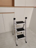 L&S 梯子家用人字梯子折叠梯凳多功能登高梯爬梯 加厚白色三步梯 实拍图