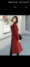 皮爾卡丹（pierre cardin）春秋季流行風(fēng)衣女中長(zhǎng)款2024年新款韓版寬松休閑外套女士氣質(zhì)大衣 酒紅色 L （110-120斤） 曬單實(shí)拍圖