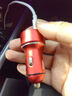 貝維斯適用奔馳車(chē)載充電器E級C級GLC260LC200E300GLBA級快充點(diǎn)煙器插頭 奔馳專(zhuān)用活力紅Type-C+USB 曬單實(shí)拍圖