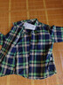 多多家男童襯衫春秋季兒童休閑復古翻領(lǐng)上衣中大童帥氣長(cháng)袖格子紋襯衣 曬單實(shí)拍圖
