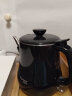 安博尔 电热水壶家用电水壶烧水壶便捷0.8L电烧水壶小型煲水壶304不锈钢小长嘴手冲咖啡壶功夫泡茶壶 HB-K023B 高端黑 0.8L 实拍图