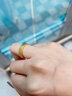 中國黃金（CHINA GOLD）黃金戒指男女款足金古法寬面戒指素圈指環(huán)教師節禮物生日送男女友 足金戒指【21號】 約1g（窄版） 曬單實(shí)拍圖