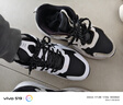 特步（XTEP）男鞋運(yùn)動(dòng)鞋減震皮網(wǎng)面跑步鞋春夏季透氣旅游鞋防水男士休閑鞋子男 白黑(革面) - 店長(zhǎng)推薦 42 曬單實(shí)拍圖