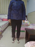 娜愛緣 奶奶裝棉襖加絨加厚女中老年女裝冬裝媽媽裝棉衣老太太服裝棉服外套冬季保暖老人衣服婆婆裝老年人 208-2藏青上衣+黑色褲子 2XL(建議105-115斤) 曬單實(shí)拍圖