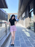 單曲循環(huán)潮牌圓領(lǐng)短袖T恤女夏季新款莫代爾修身百搭半袖體恤打底上衣 黑色 M 【85-96斤】 曬單實拍圖