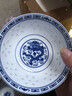 瑾瀚瓷軒工藝品質(zhì)56頭青花瓷景德鎮(zhèn)陶瓷中式復(fù)古青花玲瓏家用餐具禮品套裝 龍紋4.5英寸碗1個裝 曬單實拍圖