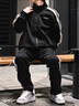 可口可樂（Coca-Cola）外套男春季連帽開衫衛(wèi)衣百搭休閑潮流衣服男裝 黑色 XL 曬單實(shí)拍圖