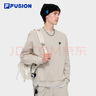 FILA FUSION斐樂(lè)潮牌情侶款套頭衛(wèi)衣2025秋簡(jiǎn)約寬松針織上衣 曬單實(shí)拍圖