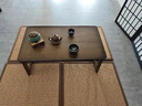 普優(yōu)斯可折疊茶幾客廳家用小戶型簡約現(xiàn)代臥室飄窗木腿小矮桌小桌子茶桌 【加高款】深胡桃色100*50可折疊 曬單實拍圖
