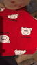 拉比兒童內衣套裝24秋冬過(guò)年紅色男女童秋衣秋褲家居服 紅色中童130 曬單實(shí)拍圖