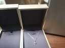 周六福（ZLF）  18K金钻石吊坠女镶钻婉约情深钻石项链送女友礼物 爱心吊坠（不含链） 实拍图