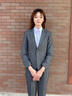 伊婭莎小西裝外套女職業(yè)裝西服套裝氣質(zhì)干練工裝白領(lǐng)面試正裝前臺工作服 灰色西裝+西褲 L 建議100-110斤 曬單實(shí)拍圖