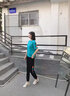 抹茶清歌 夏季短袖運(yùn)動(dòng)套裝女休閑套裝女T恤長(zhǎng)褲套裝春秋運(yùn)動(dòng)套裝兩件套大碼女裝運(yùn)動(dòng)服跑步居家服套裝 短袖藍(lán)色 L 曬單實(shí)拍圖