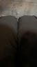 扎特维希休闲裤子男士夏季垂坠感潮流宽松阔腿直筒商务小西装冰丝九分长裤 黑色【高品质】 XL 晒单实拍图