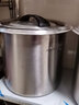 Momscook慕廚（Momscook）304加厚不銹鋼桶帶蓋大容量家用米桶湯食堂油桶 14L米桶（標識容量） 曬單實拍圖