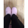 晶維佳棉拖鞋女冬季厚底情侶可愛韓版學生宿舍家居防滑室內(nèi)拖鞋月子鞋 粉色（字母款） 38-39 （適合37-38） 曬單實拍圖