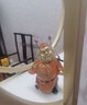 上善若水 銅擺件《鐘馗賜福》全銅天師鐘馗【原創(chuàng)彩銅作品】 橙色 曬單實(shí)拍圖