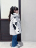 優(yōu)卡緹（YOUKATI）兒童羽絨服女童中長(zhǎng)款2025新款洋氣男童戶外反季中大童加厚外套 米白色 130 曬單實(shí)拍圖