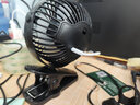 BZBC小風(fēng)扇usb電風(fēng)扇小電扇桌面臺扇辦公宿舍學(xué)生戶外大風(fēng)力床頭車載迷你便攜嬰兒車壁掛夾式充電扇 0mAh 插線款【黛墨黑】 曬單實拍圖