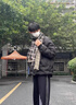 締晶情侶圍巾冬季款一對(duì)圍脖男士高檔生日禮物送男生高級(jí)小眾實(shí)用 A2400黑色格子圍巾-禮盒裝 曬單實(shí)拍圖