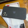 謎麟 適用蘋果12手機殼液態(tài)硅膠攝像頭全包iPhone12ProMax手機殼防摔蘋果12Pro保護殼防滑軟殼 蘋果12【暗夜黑+全屏鋼化膜+掛繩】 曬單實拍圖