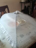 慕质（MUZHI） 饭菜罩子盖菜罩可折叠餐桌罩食物防苍蝇饭罩家用防尘罩伞夏季 高档浅灰色方形70*50cm 实拍图