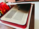 ORTOR茶盤(pán)儲水式家用茶杯托盤(pán)雙層瀝水果盤(pán)水杯盤(pán)不銹鋼瀝水盤(pán)茶 經(jīng)典紅儲水茶盤(pán)（42.3*27.5） 曬單實(shí)拍圖