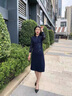 俞兆林媽媽裝秋裝2023新款婚禮服連衣裙喜婆婆婚宴中老年女裝春秋旗袍裙 紅色 2XL （建議120-130斤） 曬單實拍圖