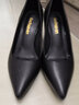 西相情真皮高跟鞋2026春季新款女鞋子時(shí)尚尖頭淺口細跟單鞋軟皮鞋上班鞋 黑色   （頭層牛皮）跟8.3cm 36 曬單實(shí)拍圖