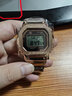 卡西歐（CASIO）G-SHOCK小方塊男表運動(dòng)防水手表戶(hù)外潮流男表送男友情人節禮物 GMW-B5000GD-4P玫瑰金色 曬單實(shí)拍圖