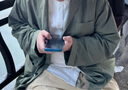 無印良品（MUJI）男式  法蘭絨 長袖襯衫 男士襯衣外套 男裝上衣冬季空調(diào)衫 米白色 L (175/100A) 曬單實拍圖