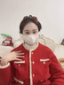 允娜保暖口罩女高顏值口罩秋冬季騎行騎車保暖神器口罩耳罩二合一耳套 白色（1只） 曬單實拍圖