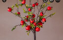 掬涵仿真石榴果樹(shù)枝仿真花漿果假花插花客廳擺設裝飾品絹花假石榴擺件 祥運石榴紅色五枝 曬單實(shí)拍圖