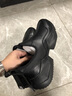 牧末（MUMO）品牌運(yùn)動(dòng)厚底老爹鞋男增高男鞋軟底鞋子男百搭休閑皮鞋男 黑色 41 標(biāo)準(zhǔn)皮鞋尺碼 曬單實(shí)拍圖