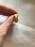 周六福（ZLF）新年禮物  黃金戒指男女款足金六字真言活口戒指 計價(jià) 16號 - 6.07g 曬單實(shí)拍圖