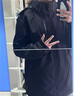 季駱森沖鋒衣男三合一可拆卸抓絨內膽兩件套套裝情侶潮牌戶(hù)外登山滑雪服 男款黑色 XL 曬單實(shí)拍圖