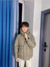 袋鼠（DaiShu）羽絨服男士短款加厚潮牌寬松青年潮流加厚連帽外套白鴨絨羽絨服男冬季免洗男裝【當天發(fā)貨】咖綠4XL 曬單實(shí)拍圖
