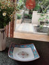 錦鳳琺瑯彩餐具景德鎮(zhèn)高檔骨瓷碗碟盤勺自由搭配微波爐適用帝王藍(lán) 8英寸飯盤1只 曬單實(shí)拍圖