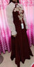 麗佰昕酒紅色旗袍敬酒服新娘2025新款結(jié)婚當(dāng)天回門便裝新中式訂婚禮服裙 酒紅色 S  建議85-90斤 曬單實(shí)拍圖