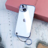 奢甲【裸機手感】適用蘋(píng)果13手機殼無(wú)邊框防摔iPhone13Pro Max手機殼透明鏡頭全包手機殼 13Promax【遠峰藍】 曬單實(shí)拍圖