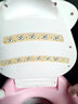 Aseblarm兒童馬桶坐便器男孩女寶寶專(zhuān)用便盆嬰幼兒便器尿盆小孩訓練廁所 奶?！窘?jīng)典款】櫻花粉（加刷子）1-4歲適用 曬單實(shí)拍圖