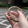 蔓笙星月菩提子手串原生態(tài)雞油黃正月男女款潮流文玩佛珠手鏈 陰皮綠 曬單實(shí)拍圖