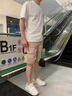 謙集（QIANJI） 2024夏季新款T恤男潮流印花文藝青年短袖體恤衫重磅高支棉男上衣 綠色 【HJ8808】 L 適合115-130斤穿 曬單實(shí)拍圖