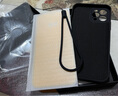 云粼 適用蘋果12手機殼硅膠帶指環(huán)支架iPhone12Pro手機殼12ProMax保護殼mini軟殼 蘋果12Pro【全黑色+全屏鋼化膜+掛繩】 曬單實拍圖