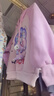 布魯丁庫洛米衣服兒童女套裝9-12歲女童衛(wèi)衣女孩加絨兒童亮片可變圖案08 粉色套裝  加絨 120 曬單實拍圖